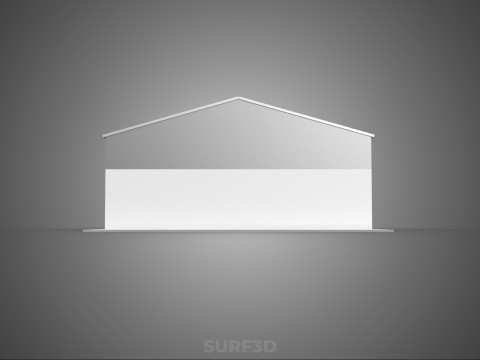 COMMERCIAL GARAGE BUILDING VEHICLE PARKING STORAGE SOLAR ENERGY Model 3D