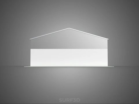 COMMERCIAL GARAGE BUILDING VEHICLE PARKING STORAGE SOLAR ENERGY 3D Model
