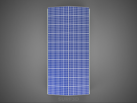 COMMERCIAL GARAGE BUILDING VEHICLE PARKING STORAGE SOLAR ENERGY Model 3D