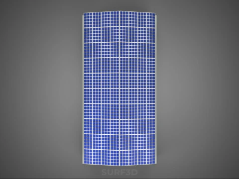 COMMERCIAL GARAGE BUILDING VEHICLE PARKING STORAGE SOLAR ENERGY 3D Model