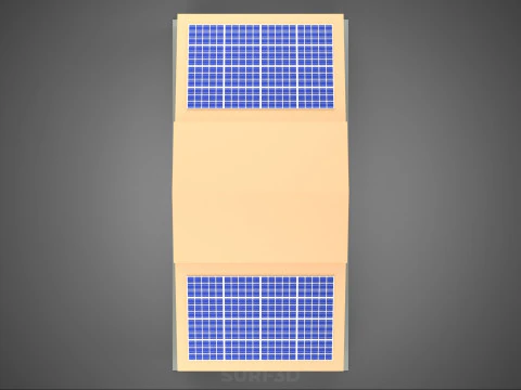 ROOFTOP SOLAR PANEL POWER SHED WAREHOUSE STOREHOUSE DEPOT BARN 3D Model
