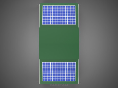 SOLAR PANEL GRANARY SHED DEPOT BARN FARM AGRICULTURAL WAREHOUSE Modelo 3D