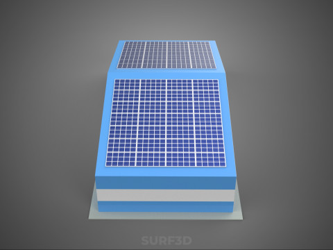 SOLAR PANEL GARAGE WORKSHOP WAREHOUSE DEPOT STOREHOUSE STORAGE Modèle 3D
