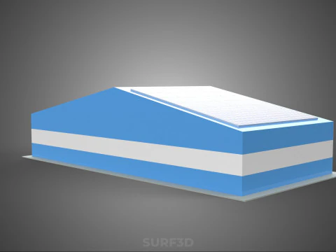 PAINEL SOLAR GARAGEM OFICINA ARMAZ&Eacute;M DEP&Oacute;SITO ARMAZENAMENTO Modelo 3D