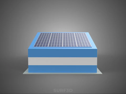 PAINEL SOLAR GARAGEM OFICINA ARMAZ&Eacute;M DEP&Oacute;SITO ARMAZENAMENTO Modelo 3D