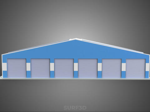 SOLAR PANEL GARAGE WORKSHOP WAREHOUSE DEPOT STOREHOUSE STORAGE Modèle 3D