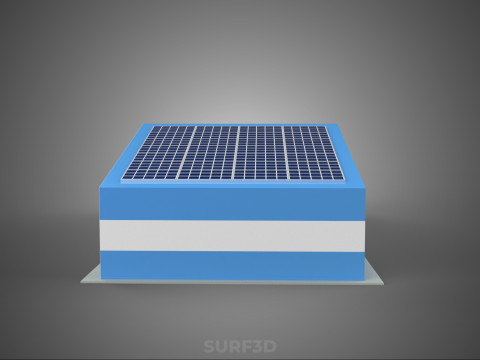 SOLAR PANEL GARAGE WORKSHOP WAREHOUSE DEPOT STOREHOUSE STORAGE Modèle 3D