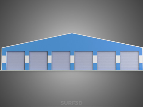 SOLAR PANEL GARAGE WORKSHOP WAREHOUSE DEPOT STOREHOUSE STORAGE Modèle 3D