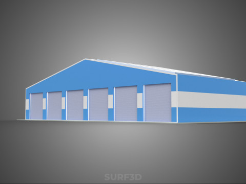 SOLAR PANEL GARAGE WORKSHOP WAREHOUSE DEPOT STOREHOUSE STORAGE Modèle 3D