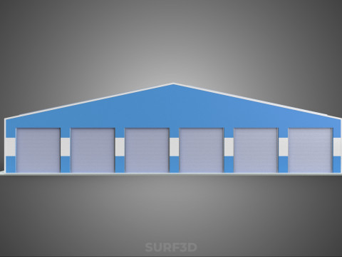 SOLAR PANEL GARAGE WORKSHOP WAREHOUSE DEPOT STOREHOUSE STORAGE Modèle 3D