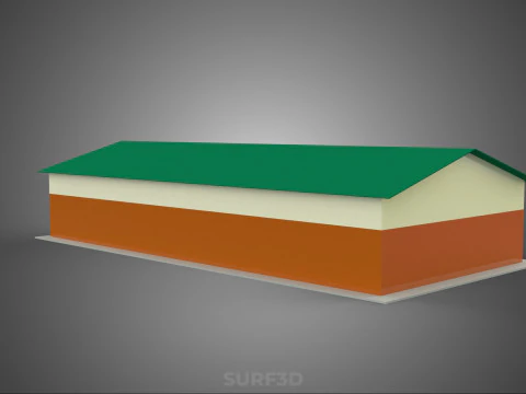 GALP&Atilde;O INDUSTRIAL PADR&Atilde;O ARMAZ&Eacute;M DEP&Oacute;SITO BANCO DE CELEIRO Modelo 3D