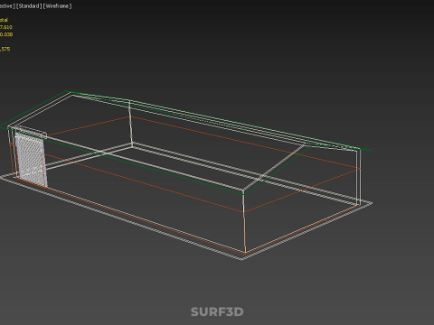 STANDARD INDUSTRIAL SHED WAREHOUSE STOREHOUSE DEPOT BARN BANK 3D Model