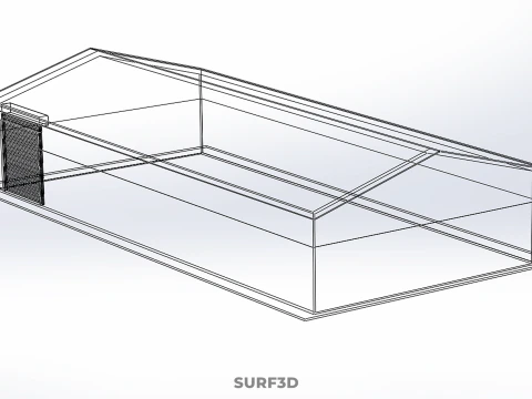 GALP&Atilde;O INDUSTRIAL PADR&Atilde;O ARMAZ&Eacute;M DEP&Oacute;SITO BANCO DE CELEIRO Modelo 3D