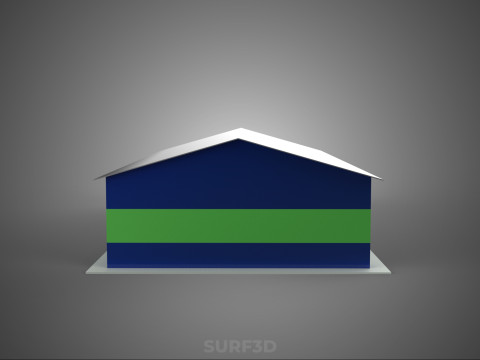 STRIP SHELTER SHACK HUT HOVEL COTTAGE SHANTY CRIB WICKIUP WIGWAM Modelo 3D