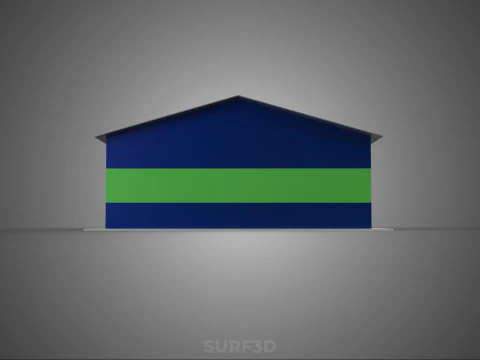 地带庇护所 棚屋 小屋 小屋 棚户区 婴儿床 WICKIUP WIGWAM 3D 模型