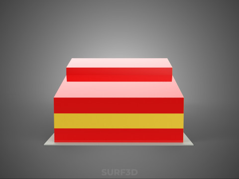 फायर इंजन गैराज स्टेशन फायरहाउस डोर बे गेट विभाग 3D मॉडल