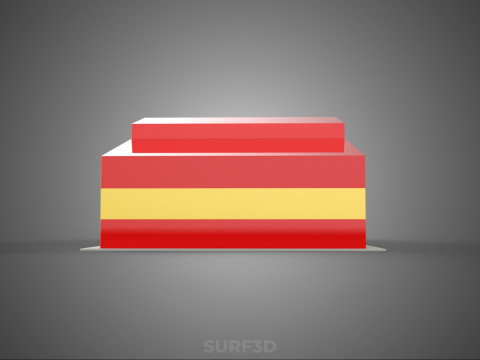 फायर इंजन गैराज स्टेशन फायरहाउस डोर बे गेट विभाग 3D मॉडल