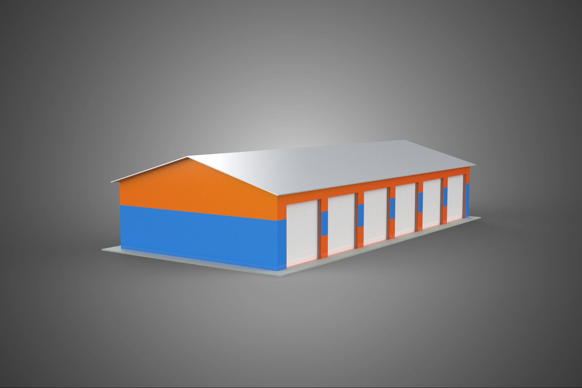 COMMERCIAL GARAGE WORKSHOP BUILDING VEHICLE CAR PARKING STORAGE 3D Model .c4d .max .obj .3ds .fbx .stl .blend 