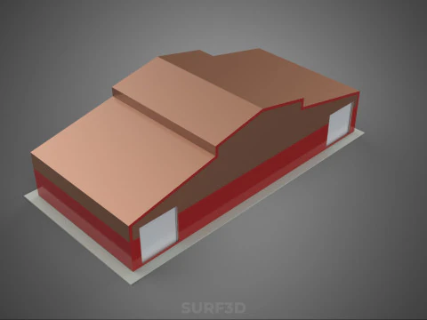 STORAGE FARM BARN SILO GRANARY SHED WAREHOUSE STOREHOUSE DEPOT 3D Model