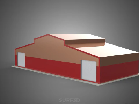 STORAGE FARM BARN SILO GRANARY SHED WAREHOUSE STOREHOUSE DEPOT 3D Model
