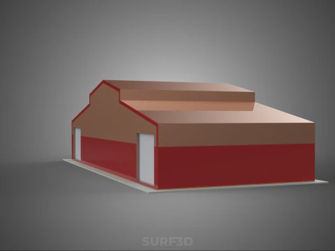 STORAGE FARM BARN SILO GRANARY SHED WAREHOUSE STOREHOUSE DEPOT 3D Model