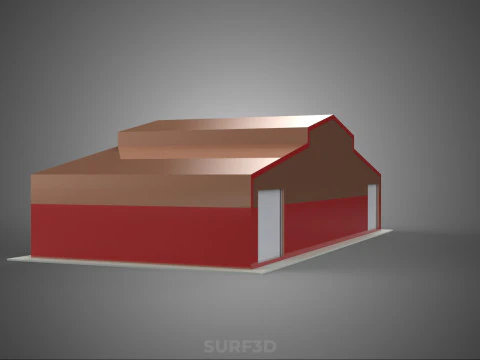 STORAGE FARM BARN SILO GRANARY SHED WAREHOUSE STOREHOUSE DEPOT 3D Model