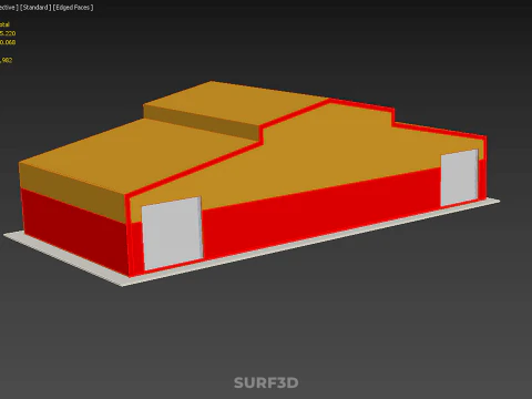 STORAGE FARM BARN SILO GRANARY SHED WAREHOUSE STOREHOUSE DEPOT 3D Model