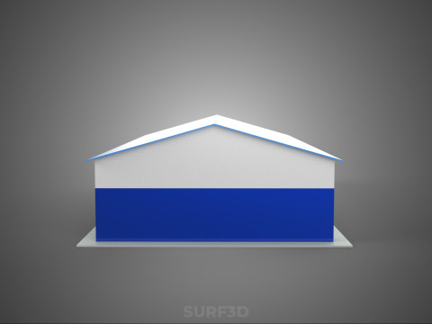 RACE TRACK PITSTOP LANE MOTORSPORT RACING PIT STOP GARAGE DOOR 3D Model