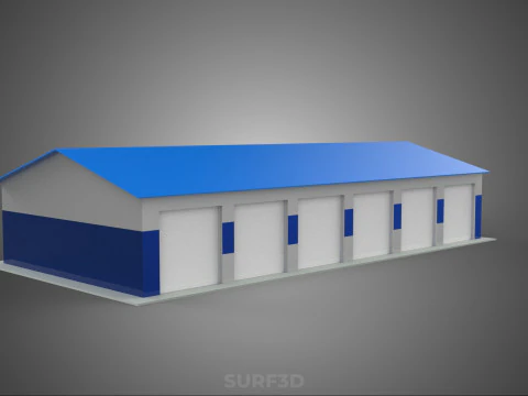 RACE TRACK PITSTOP LANE MOTORSPORT RACING PIT STOP GARAGE DOOR 3D Model