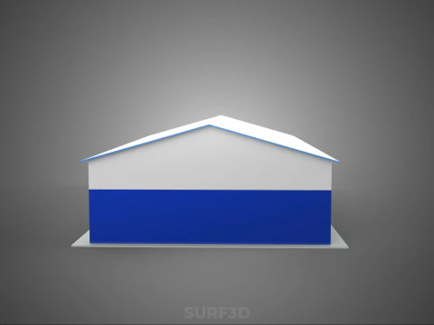 RACE TRACK PITSTOP LANE MOTORSPORT RACING PIT STOP GARAGE DOOR 3D Model