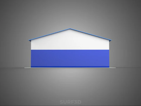 RACE TRACK PITSTOP LANE MOTORSPORT RACING PIT STOP GARAGE DOOR 3D Model