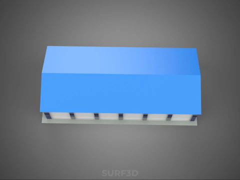 RACE TRACK PITSTOP LANE MOTORSPORT RACING PIT STOP GARAGE DOOR 3D Model