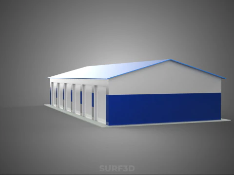 RACE TRACK PITSTOP LANE MOTORSPORT RACING PIT STOP GARAGE DOOR 3D Model