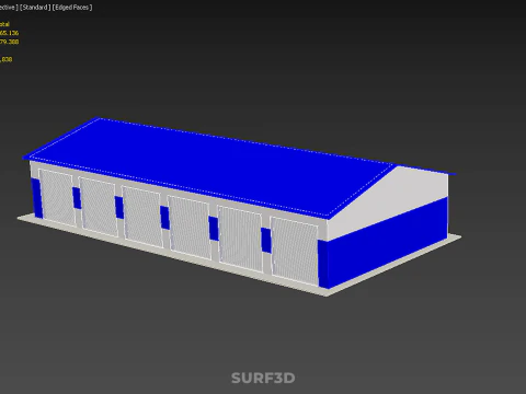 RACE TRACK PITSTOP LANE MOTORSPORT RACING PIT STOP GARAGE DOOR 3D Model