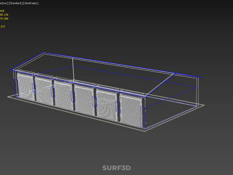 RACE TRACK PITSTOP LANE MOTORSPORT RACING PIT STOP GARAGE DOOR 3D Model