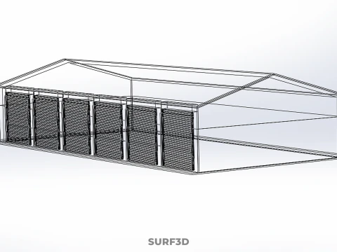 RACE TRACK PITSTOP LANE MOTORSPORT RACING PIT STOP GARAGE DOOR 3D Model