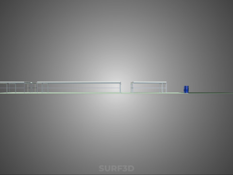 ВЕЛИКЕ ПОЛЕ NFT АЕРОПОНІКА ГІДРОПОНІКА ПЛАН МАСИВ РЯД ФЕРМА РОСЛИН 3D Модель