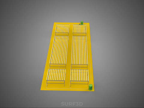 田野花园布局 气培 水培植物 农作物农场 工厂 3D 模型