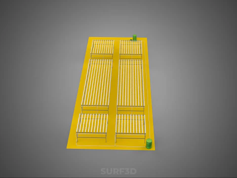 FIELD GARDEN LAYOUT AEROPONIC HYDROPONIC PLANT CROP FARM FACTORY 3D Model
