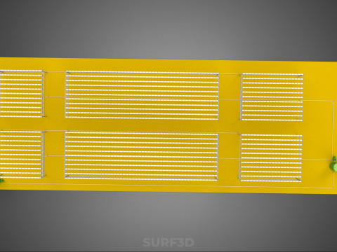 田野花园布局 气培 水培植物 农作物农场 工厂 3D 模型