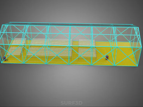 HYDROPONIC AEROPONIC GREENHOUSE HOTHOUSE GLASSHOUSE FARM GARDEN 3D Model