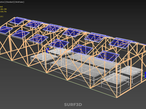 ENERGIA SOLARE SERRA IDROPONICA AEROPONICA SERRA GIARDINO AGRICOLO Modello 3D