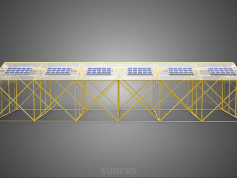 RUMAH KACA RUMAH KACA TANAMAN TENAGA SURYA Model 3D