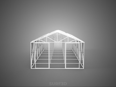 PANEL SOLAR FOTOVOLTAICO INVERNADERO INVERNADERO INVERNADERO INVERNADERO Modelo 3D