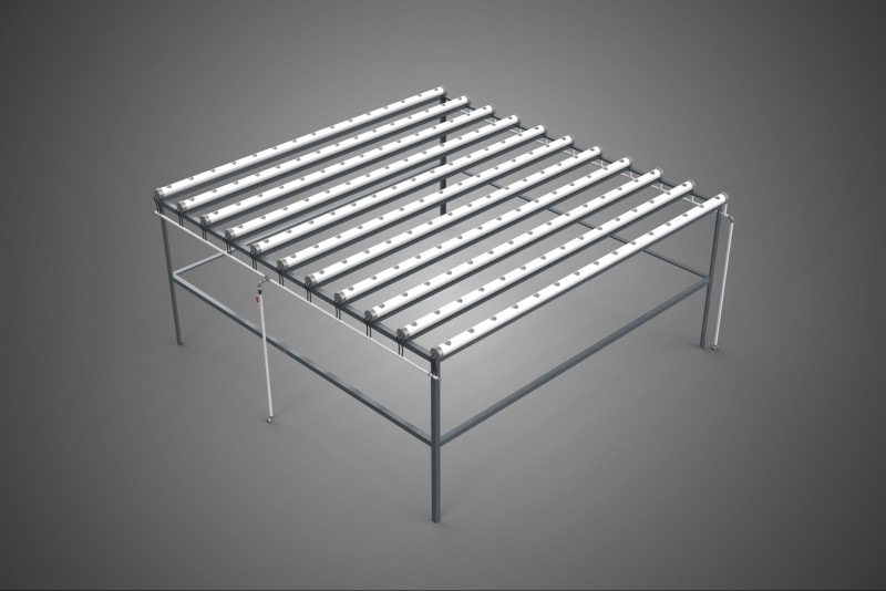 CHANNEL NFT GROW RACK PVC SETUP SOIL-LESS HYDROPONIC FARM PLANT 3D Model .c4d .max .obj .3ds .fbx .stl .blend