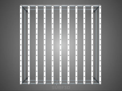 CHANNEL NFT GROW RACK PVC SETUP SOIL-LESS HYDROPONIC FARM PLANT 3D Model