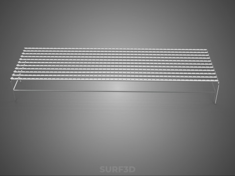 INDUSTRIAL SCALE HYDROPONIC RACK NFT SYSTEM ARRAY GARDEN FARMING 3D Model