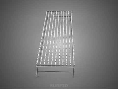 INDUSTRIAL SCALE HYDROPONIC RACK NFT SYSTEM ARRAY GARDEN FARMING 3D Model
