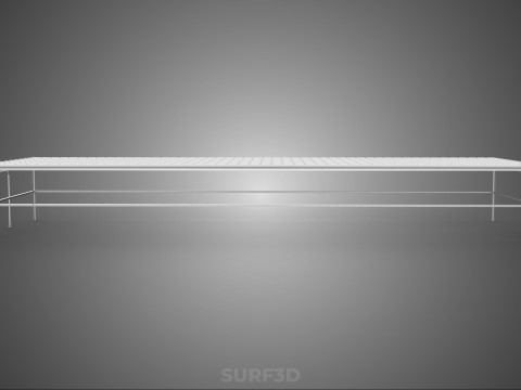 INDUSTRIAL SCALE HYDROPONIC RACK NFT SYSTEM ARRAY GARDEN FARMING 3D Model