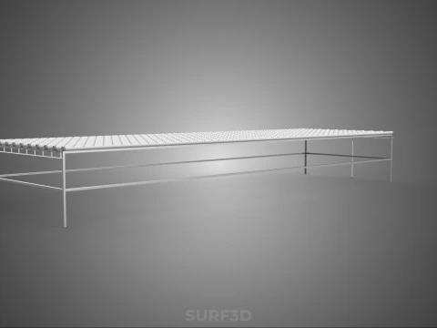 INDUSTRIAL SCALE HYDROPONIC RACK NFT SYSTEM ARRAY GARDEN FARMING 3D Model